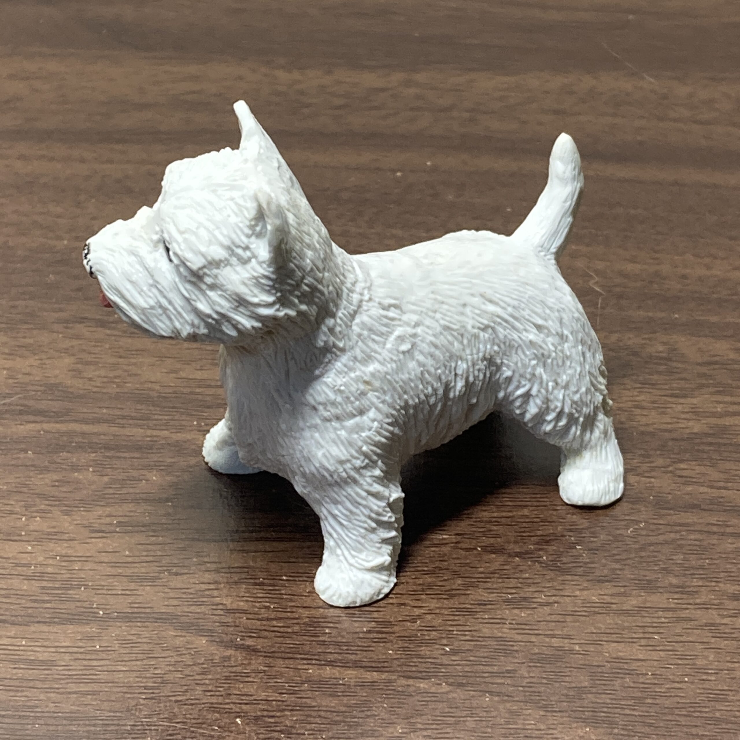 【動物置物】 ホワイトテリア フィギュア インテリア用品約7cm - 画像 (2)