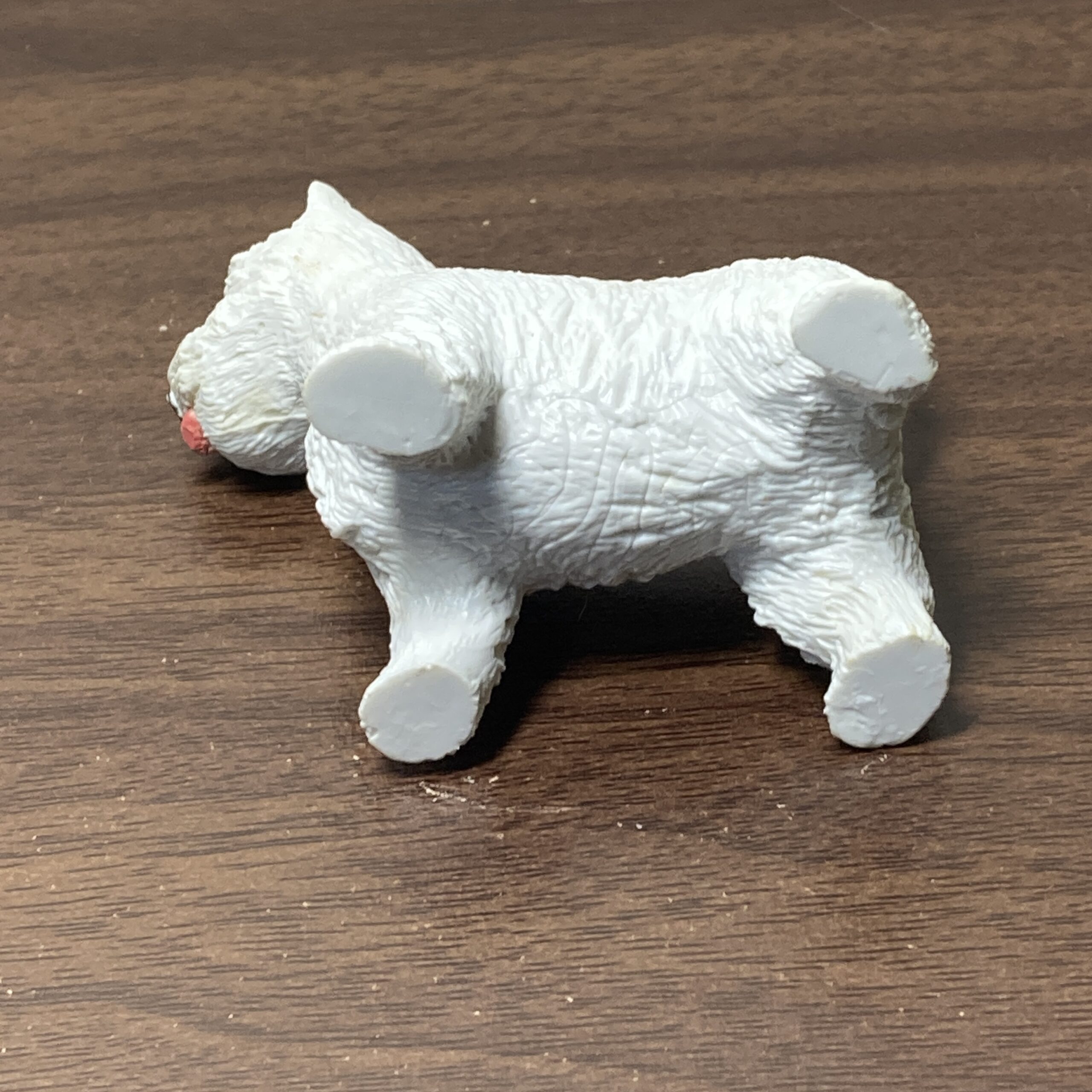 【動物置物】 ホワイトテリア フィギュア インテリア用品約7cm - 画像 (5)