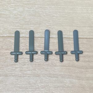 【LEGO正規品】剣(ソード)パーツ グレー×5