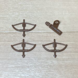 【LEGO正規品】弓(ロングボウ)パーツ 矢パーツ ブラウン×3×1