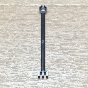 【LEGO正規品】トリプルクリップ付きバー（オープンリング)ブラック×1