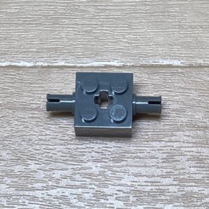 【LEGO正規品】 2x2 両サイドピン 十字軸穴（30000）ダークグレー×1