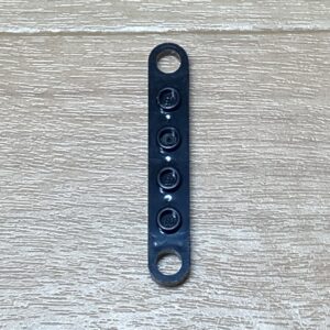 【LEGO正規品】テクニックプレート1×4 with toothed ends ブラック×1