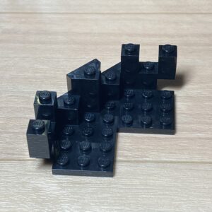 【LEGO正規品】レゴキャッスル 城壁パーツ(6072)×1 ブラック