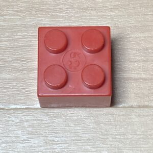 【ブロック玩具】カワダダイヤブロックジュニア2×2 レッド×1