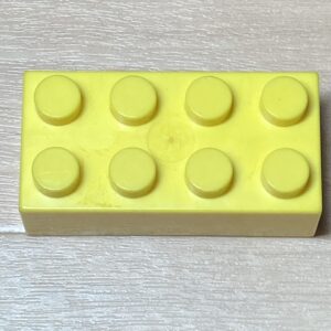 【ブロック玩具】カワダダイヤブロック4×2 イエロー×1