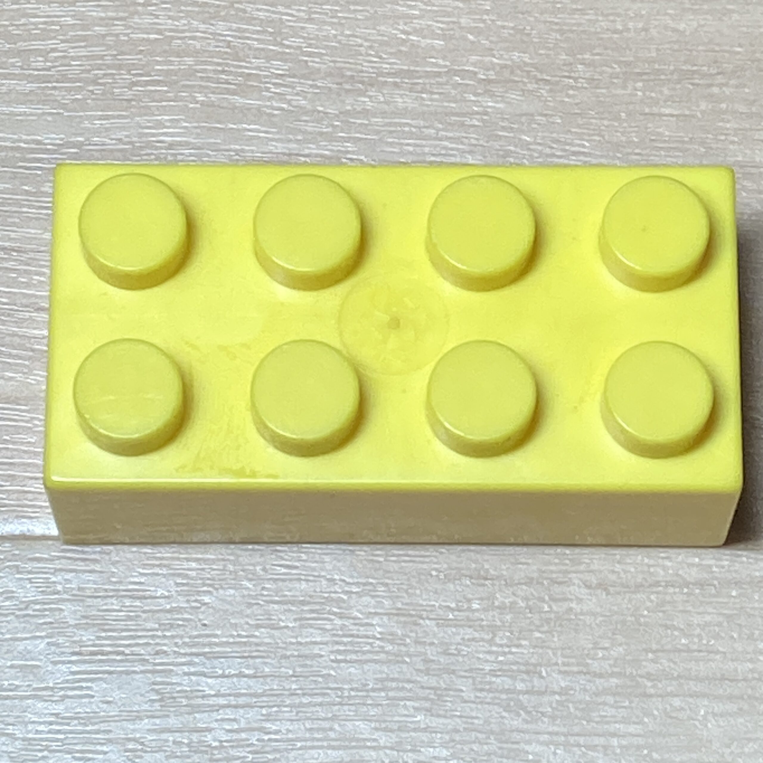 【ブロック玩具】カワダダイヤブロック4×2 イエロー×1