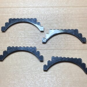 【LEGO正規品】隆起アーチ1×12×3(6108)ブラック×4
