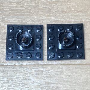 【LEGO正規品】ボートマストベース(6067)4x4x1 & 2/3ブラック×2