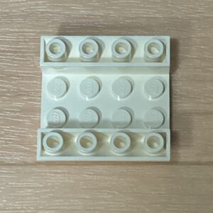 【LEGO互換品】 DUPLO ヒンジブロック2×4ホワイト×1