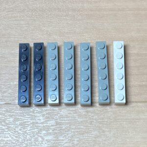 【LEGO正規品】アーチ1×6 ブラック×2 グレー×4 ホワイト×1