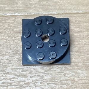 【LEGO正規品】ラウンドプレート（3404)ブラック×1 ターンテーブル4x4（3403）ブラック×1