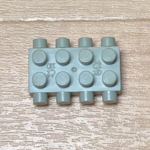 【ブロック玩具】カワダダイヤブロック4×2 特殊ブロック ライトグレー×1