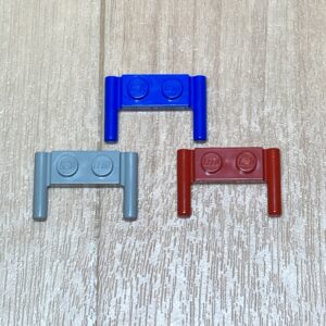 【LEGO正規品】プレート1x2バーハンドル（3839）ブルー.ライトグレー.レッドそれぞれ1個
