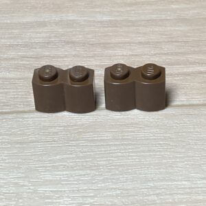 【LEGO正規品】ブロック1x2 丸太(30136)ブラウン×2