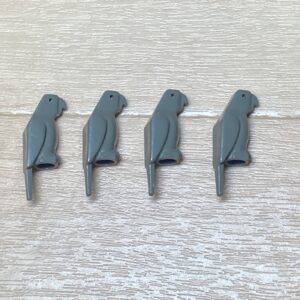 【LEGO正規品】オウム 小さなくちばしパーツ（2546）ダークグレー×4