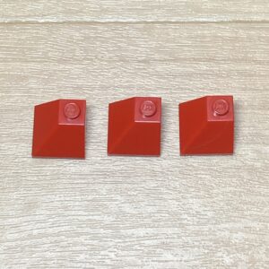 【LEGO正規品】 45°スロープブロック2x1 レッド×3
