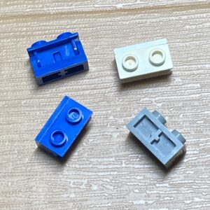 【LEGO正規品】ヒンジブロック1×2（3938)ブルー×2 ライトグレー×1 ホワイト×1