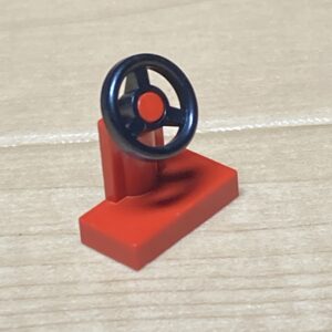 【LEGO正規品】ハンドルスタンド付きステアリングホイールパーツ(3829)レッド×1