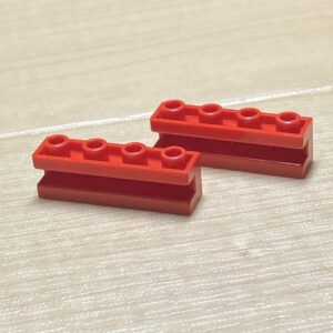 【LEGO正規品】赤レンガ1x4溝付き (2653)レッド×2