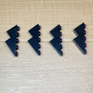 【LEGO正規品】スロープ3x1x3.3 (53°) と スタッド の上スロープ（6044)ブラック×4