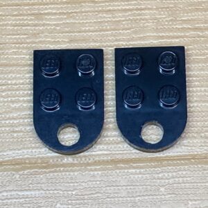 【LEGO正規品】プレート2x3(穴パーツ)(3176)ブラック×2