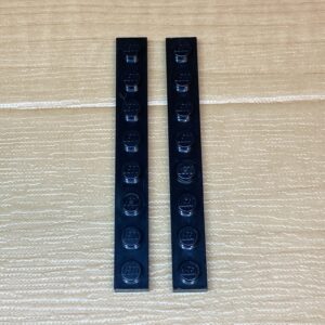 【LEGO正規品】1×8プレート ブラック×2