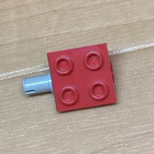 【LEGO正規品）ブロック2×2(ペグつき)パーツ(6232）レッド×1