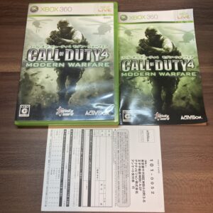 Xbox360【コールオブデューティ4 モダン・ウォーフェア】箱付属品つき