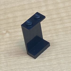 【LEGO正規品】パネル1x2x2（サイドサポートなし、中空スタッド)(2362)ブラック×1