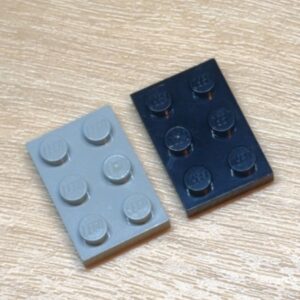 【LEGO正規品】2×3プレート(3021)ブラック×1 ライトグレー×1