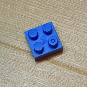 【ブロック玩具】カワダブロック 2×2ブロック ブルー×1