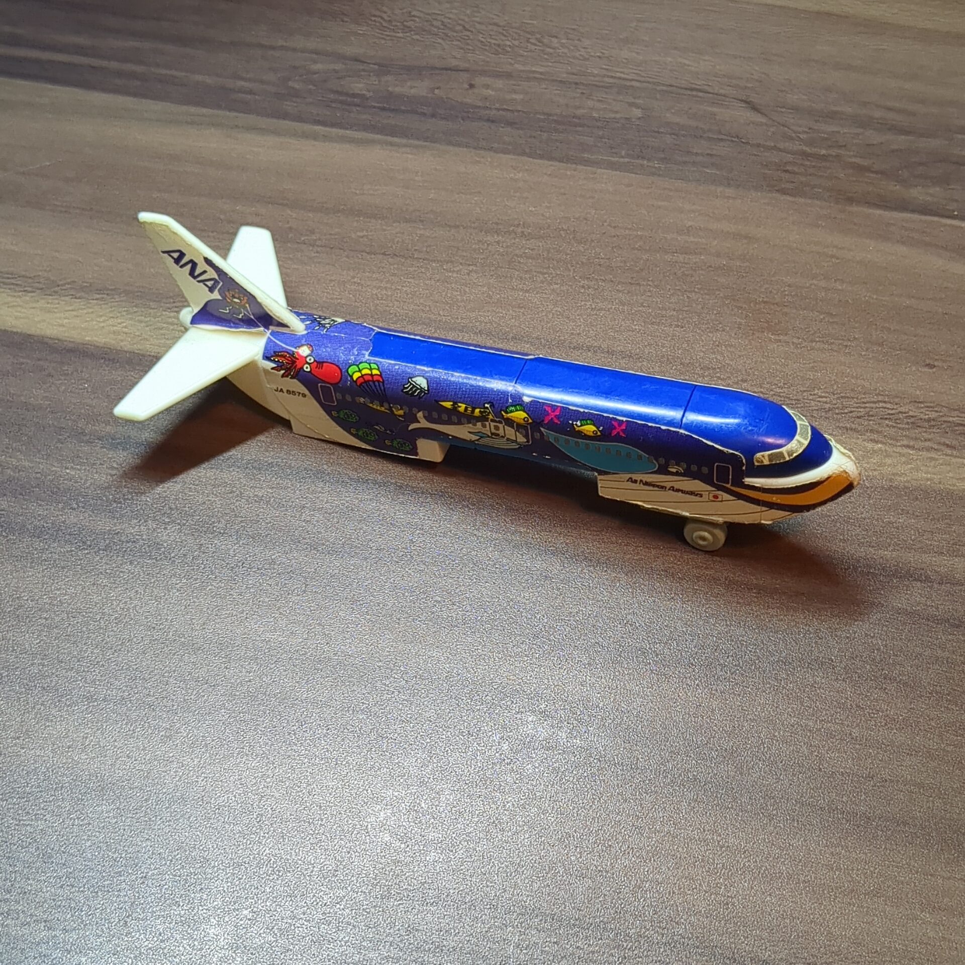 【ブロック玩具】カワダブロック ANA(全日本空輸)ボーイング747型機(JA8579) パーツ - 画像 (2)