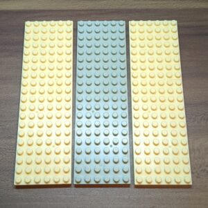 【ブロック玩具】カワダブロック 6×20プレート イエロー×2 ライトグレー×1