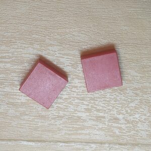 【ブロック玩具】カワダブロック フラットプレート レッド×2