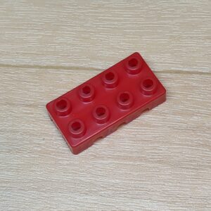 【ブロック玩具】カワダブロック 2×4ブロック（軽量タイプ）レッド×1