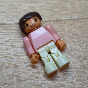 【ブロック玩具】カワダブロック ミニフィグ 乗客(女)×1