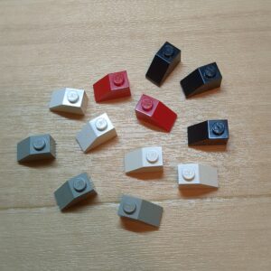 【LEGO正規品】スロープ 45° 2x1 ブラック×3 ライトグレー×3 ホワイト×4 レッド×2