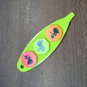 【ポケットモンスター玩具】カスタムピック兼用チップフォルダー.カスタムチップ(グリーン)