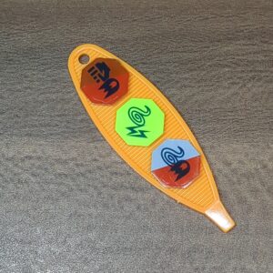 【ポケットモンスター玩具】カスタムピック兼用チップフォルダー.カスタムチップ(オレンジ)