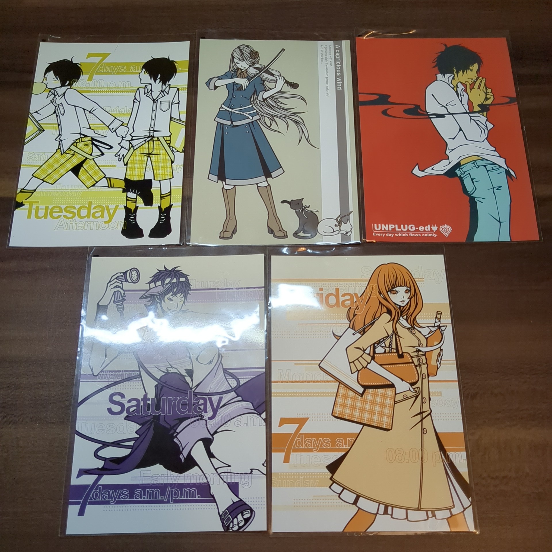 【ワカマツカオリ】ハガキ5つセット