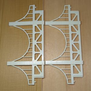 プラレール 大きな鉄橋×2(白) 吊り橋