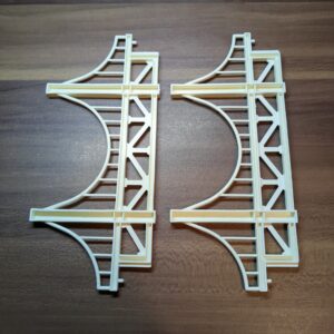 プラレール 大きな鉄橋×2(白) 吊り橋②