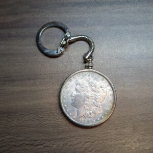 【外国記念硬貨】1886年モルガンダラー アメリカ1ドル銀貨 キーホルダーつき