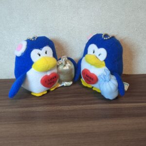【ぬいぐるみ】97年ペンギンズパラダイスバレンタインバージョン キーチェーンマスコット