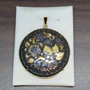 【スペイン伝統工芸品】ダマスキナード(象嵌細工)ヴィンテージブローチ