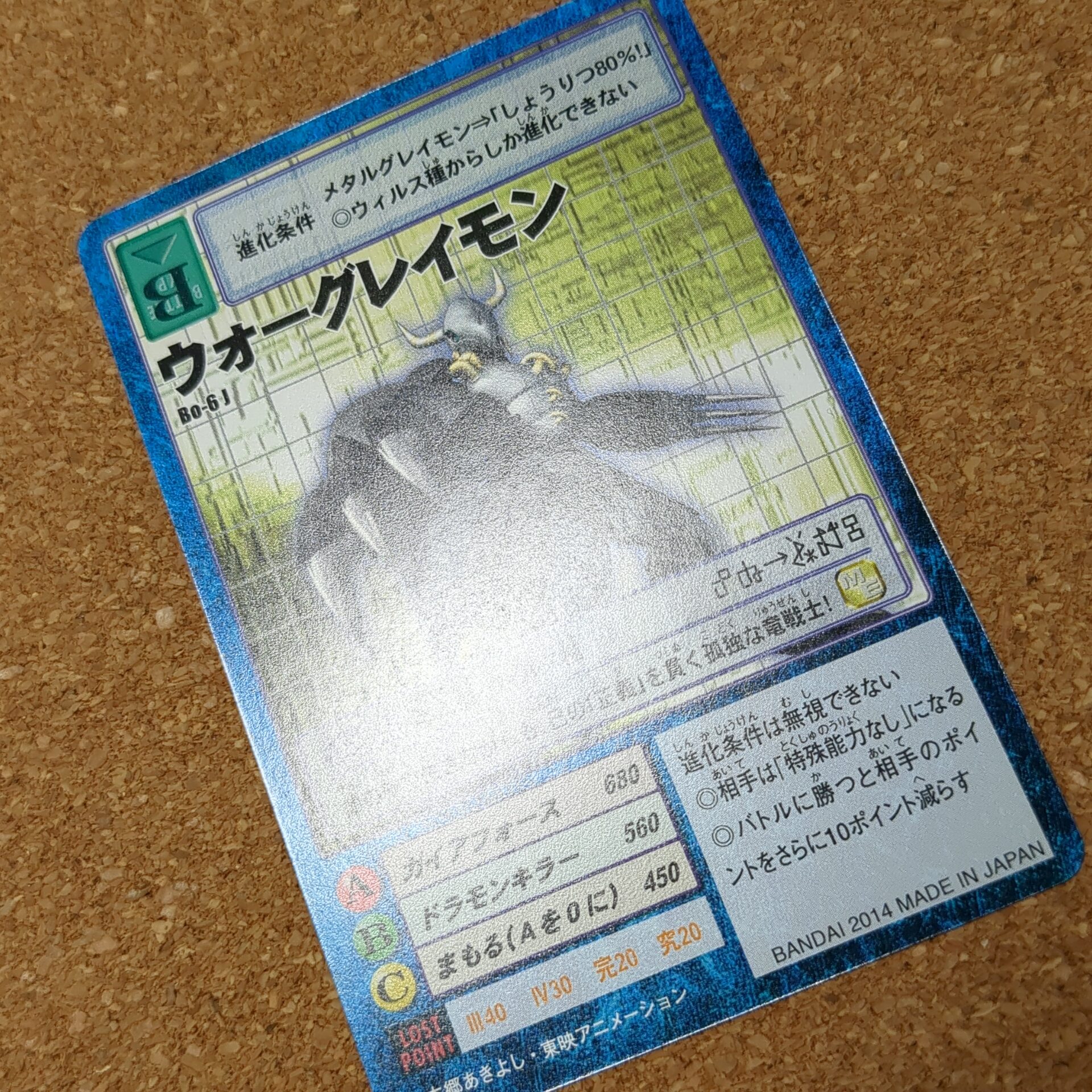旧デジタルモンスターカード【Bo-6J ウォーグレイモン 2014】 - 画像 (8)