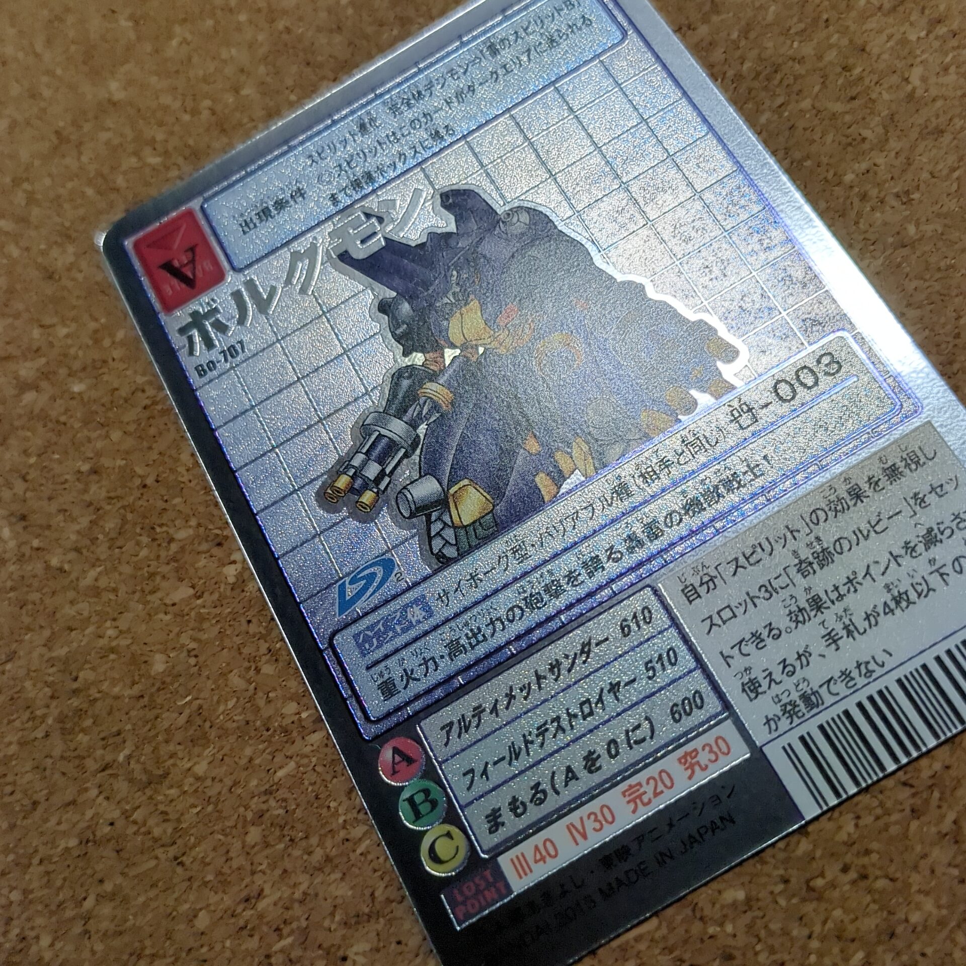旧デジタルモンスターカード【Bo-707 ボルグモン 2013】 - 画像 (7)