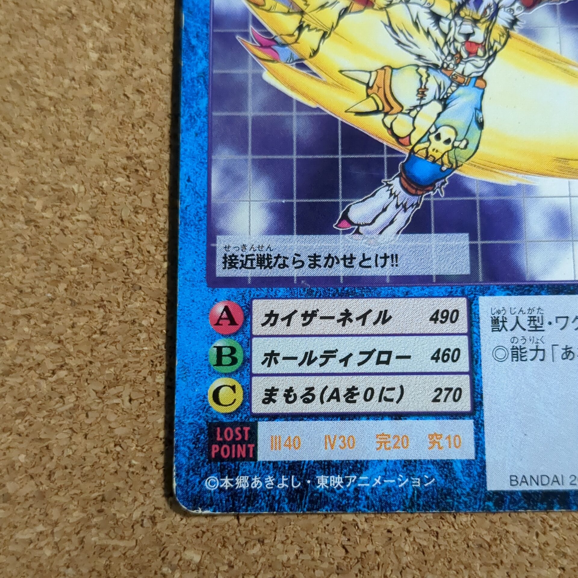 旧デジタルモンスターカード【Bo-191 ワーガルルモン 2000】 - 画像 (5)
