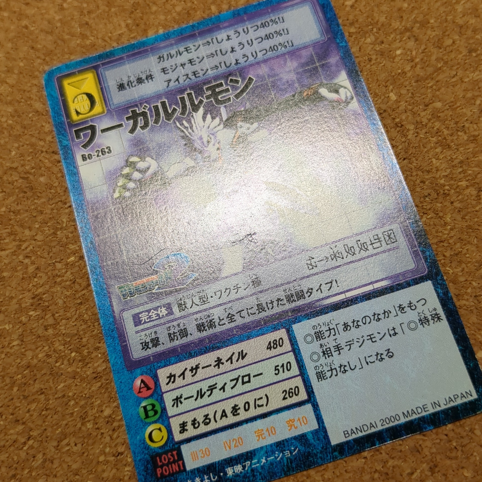 旧デジタルモンスターカード【Bo-263 ワーガルルモン 2000】 - 画像 (10)